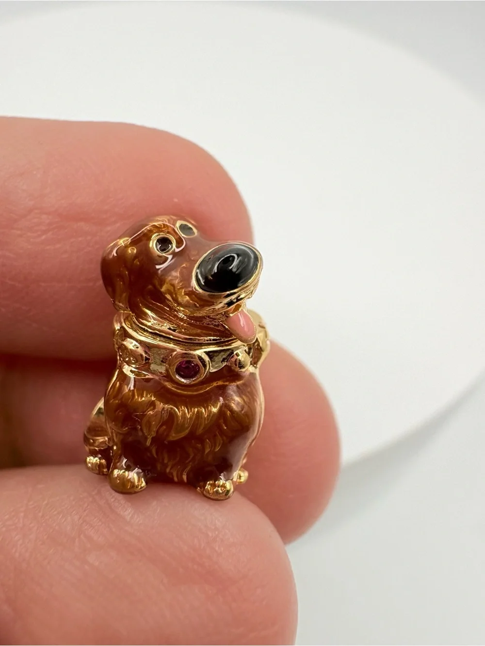 Pandora Disney Pixar Up Dug 14k gold-plated Charm